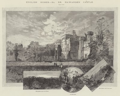 Castello di Hawarden da Charles Auguste Loye