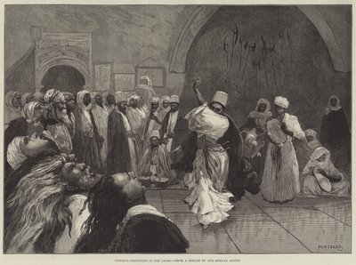 Dervisci urlanti nel vecchio Cairo da Charles Auguste Loye