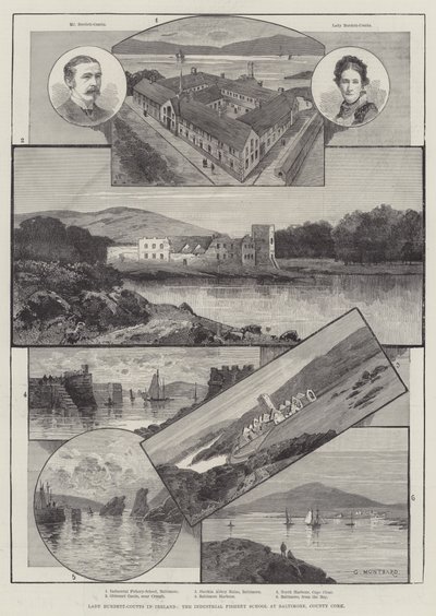 Lady Burdett-Coutts in Irlanda, la Scuola Industriale di Pesca a Baltimore, County Cork da Charles Auguste Loye