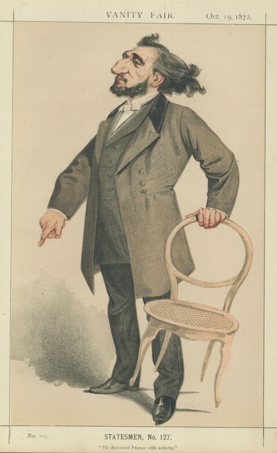 Signor Leon Gambetta da Charles Auguste Loye