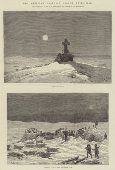La spedizione di ricerca americana di Franklin da Charles Auguste Loye