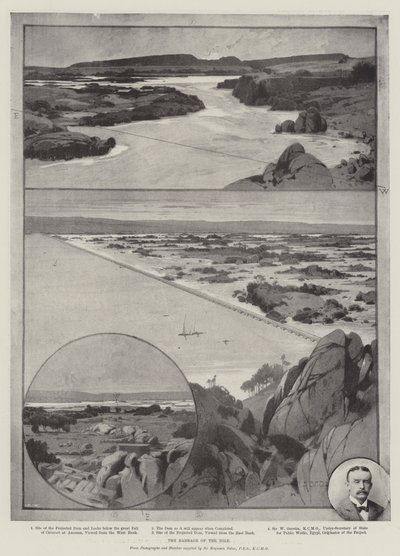 La diga del Nilo da Charles Auguste Loye