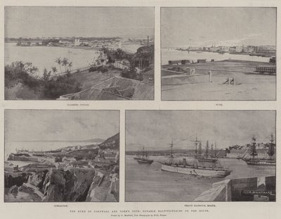 Il tour del Duca di Cornovaglia e York, luoghi di sosta notevoli lungo il percorso da Charles Auguste Loye