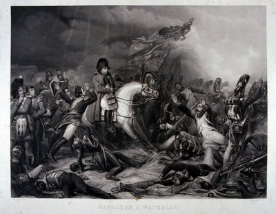 Napoleone (1769-1821) alla Battaglia di Waterloo, 1815 da Carl von Steuben