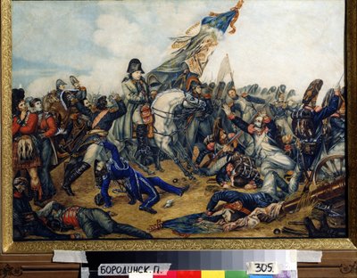 Napoleone I alla battaglia di Waterloo da Charles Auguste Steuben