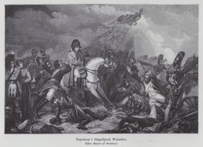 Napoleone alla battaglia di Waterloo da Charles Auguste Steuben