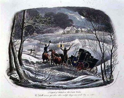 "Un Segnale di Distress, o Il Visitatore di Natale", inciso da R.G. Reeve (fl.1811-37) pub. da Thomas McLean da Charles B. (after) Newhouse