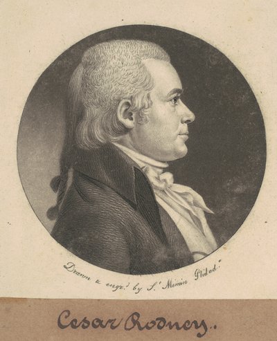 Cesare Augusto Rodney da Charles B. J. Févret de Saint Mémin