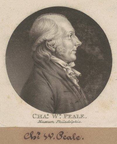 Charles Willson Peale da Charles B. J. Févret de Saint Mémin