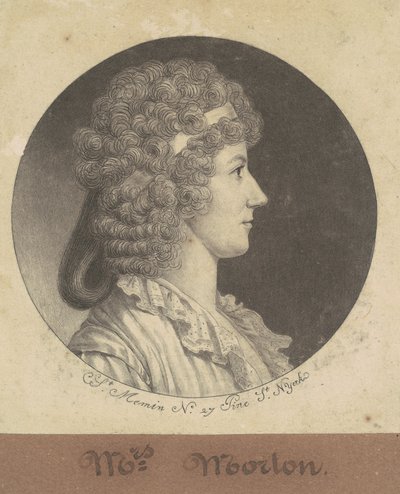 Cornelia Schuyler Morton da Charles B. J. Févret de Saint Mémin