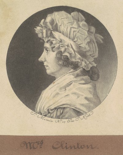 Cornelia Tappen Clinton da Charles B. J. Févret de Saint Mémin
