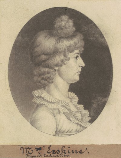 Frances Cadwalader Erskine da Charles B. J. Févret de Saint Mémin