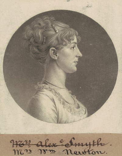 Jane Barr Stuart Newton da Charles B. J. Févret de Saint Mémin
