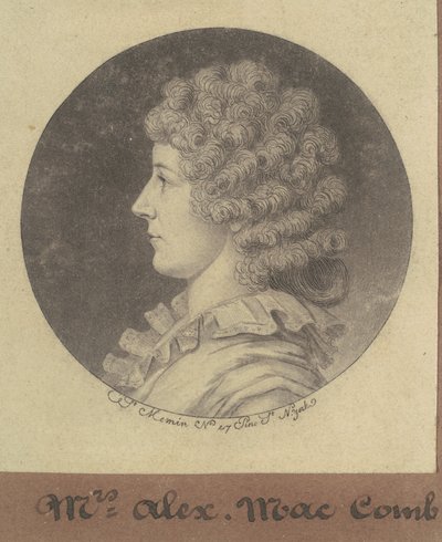 Janette Marshall Macomb da Charles B. J. Févret de Saint Mémin