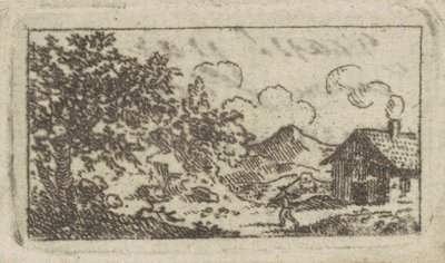 Paesaggio con casa da Charles B. J. Févret de Saint Mémin