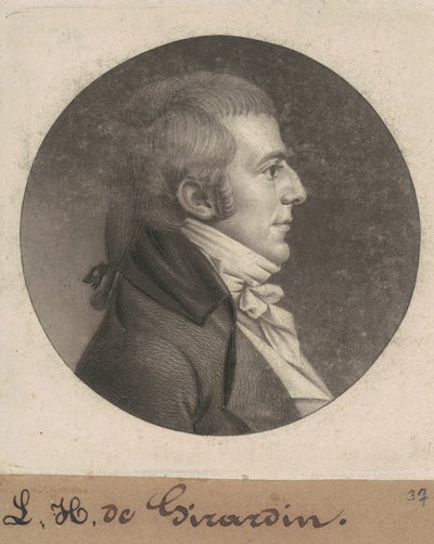 Louis Hue Girardin da Charles B. J. Févret de Saint Mémin