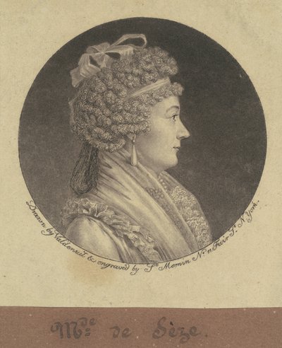 Madame Jean de Sèze da Charles B. J. Févret de Saint Mémin