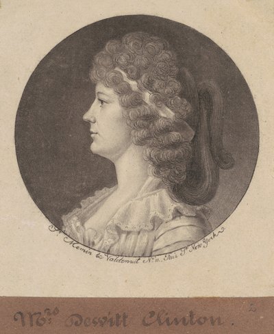 Maria Franklin Clinton da Charles B. J. Févret de Saint Mémin
