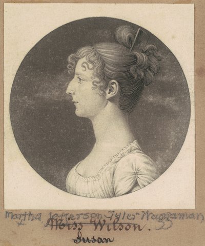 Martha Jefferson Tyler Waggaman da Charles B. J. Févret de Saint Mémin