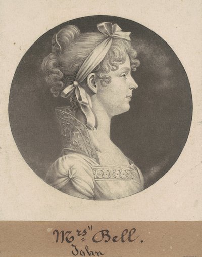 Mary Ann Walker Bell da Charles B. J. Févret de Saint Mémin