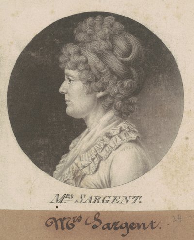 Mary Hawley Macintosh Williams Sargent da Charles B. J. Févret de Saint Mémin