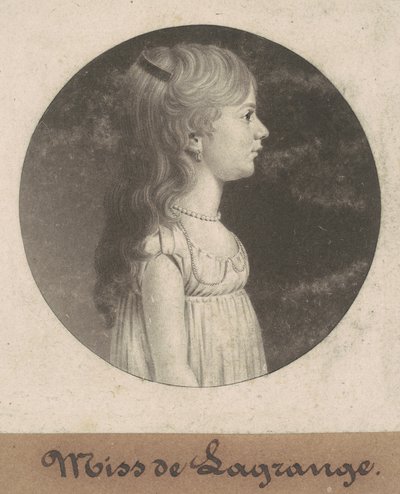 Miss de la Grange da Charles B. J. Févret de Saint Mémin