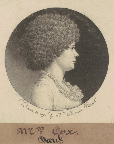 Signora Cox da Charles B. J. Févret de Saint Mémin