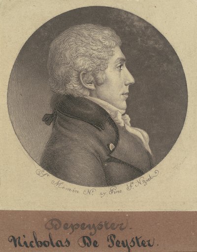 Nicholas de Peyster, Jr. da Charles B. J. Févret de Saint Mémin