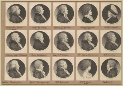Collezione di ritratti di Saint-Mémin, Gruppo 10 da Charles B. J. Févret de Saint Mémin