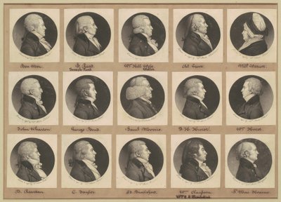 Collezione di ritratti di Saint-Mémin, Gruppo 11 da Charles B. J. Févret de Saint Mémin