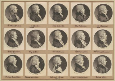 Collezione di ritratti di Saint-Mémin, Gruppo 12 da Charles B. J. Févret de Saint Mémin