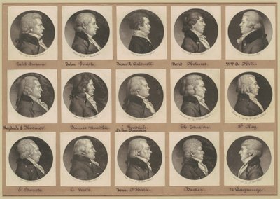 Collezione di Ritratti di Saint-Mémin, Gruppo 13 da Charles B. J. Févret de Saint Mémin