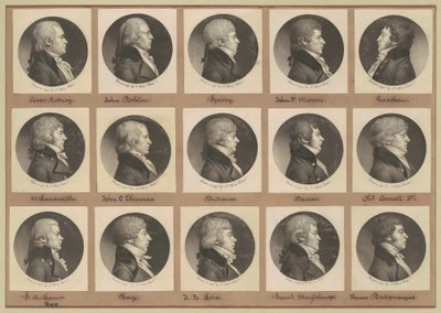 Collezione di ritratti di Saint-Mémin, Gruppo 14 da Charles B. J. Févret de Saint Mémin