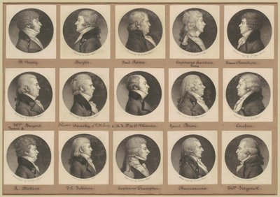 Collezione di ritratti di Saint-Mémin, Gruppo 18 da Charles B. J. Févret de Saint Mémin