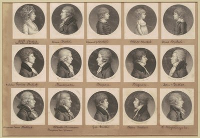 Collezione di ritratti di Saint-Mémin, Gruppo 19 da Charles B. J. Févret de Saint Mémin