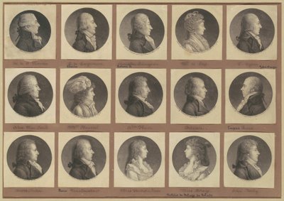 Collezione di ritratti di Saint-Mémin, Gruppo 1 da Charles B. J. Févret de Saint Mémin