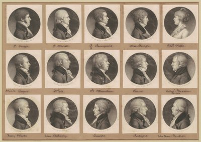 Collezione di Ritratti di Saint-Mémin, Gruppo 21 da Charles B. J. Févret de Saint Mémin