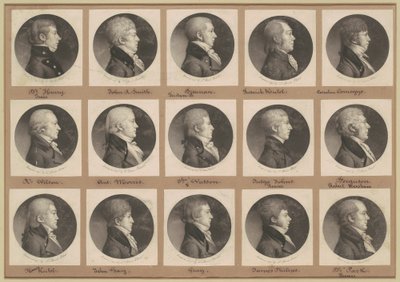 Collezione di ritratti di Saint-Mémin, Gruppo 22 da Charles B. J. Févret de Saint Mémin