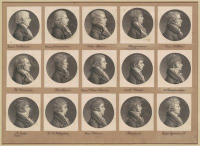Collezione di ritratti di Saint-Mémin, Gruppo 26 da Charles B. J. Févret de Saint Mémin