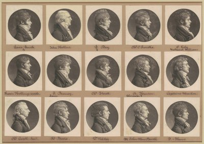 Collezione di Ritratti di Saint-Mémin, Gruppo 28 da Charles B. J. Févret de Saint Mémin