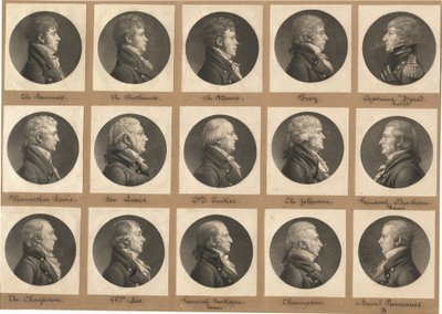 Collezione di ritratti di Saint-Mémin, Gruppo 31 da Charles B. J. Févret de Saint Mémin