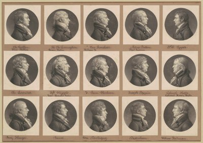 Collezione di ritratti di Saint-Mémin, Gruppo 32 da Charles B. J. Févret de Saint Mémin