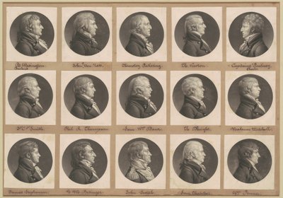 Collezione di ritratti di Saint-Mémin, Gruppo 33 da Charles B. J. Févret de Saint Mémin