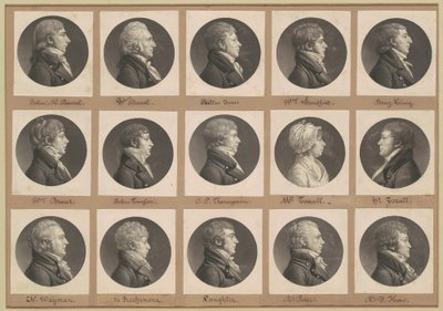 Collezione di ritratti di Saint-Mémin, Gruppo 35 da Charles B. J. Févret de Saint Mémin