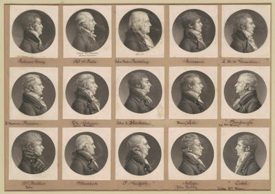 Collezione di ritratti di Saint-Mémin, Gruppo 37 da Charles B. J. Févret de Saint Mémin