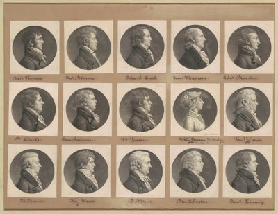 Collezione di ritratti di Saint-Mémin, Gruppo 38 da Charles B. J. Févret de Saint Mémin