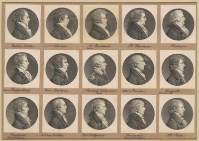 Collezione di ritratti di Saint-Mémin, Gruppo 39 da Charles B. J. Févret de Saint Mémin