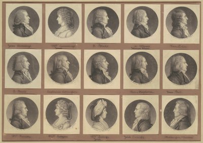 Collezione di ritratti di Saint-Mémin, Gruppo 3 da Charles B. J. Févret de Saint Mémin