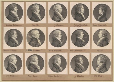 Collezione di ritratti di Saint-Mémin, Gruppo 40 da Charles B. J. Févret de Saint Mémin