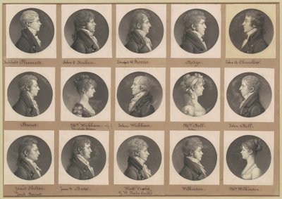 Collezione di ritratti di Saint-Mémin, Gruppo 43 da Charles B. J. Févret de Saint Mémin